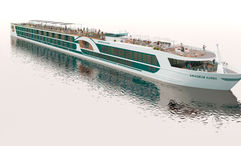 A rendering of the Amadeus Aurea. The Aurea and the Mira will be sister ships.