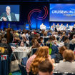 The CruiseWorld audience listened to the opening general session of the 2025 CruiseWorld show in Fort Lauderdale Wednesday, when sales executives from Carnival Corp. brands took the stage.