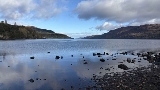 The famous Loch Ness in the Scottish Highlands.