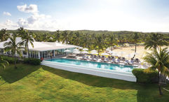 The Cove is tucked away on Eleuthera in the Bahamas' Out Islands. A view of the resort's infinity pool, which is nestled between two private coves.