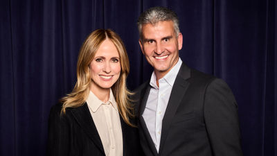 Left, Dana Walden was named Disney's president and chief creative officer, a new position. Josh D'Amaro was promoted to CEO.