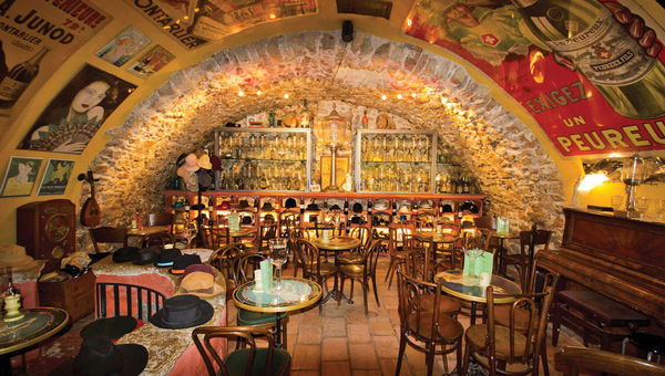 L'Absinthe Bar features dozens of varieties of the legendary drink.