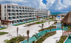 Ocean Allure Costa Mujeres is an adults-only, all-inclusive resort with swim-up suites and winding water features.