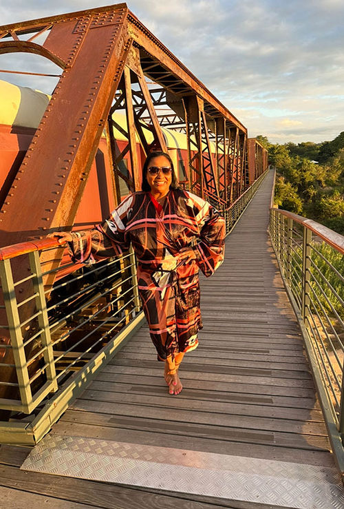 The author's accommodations at Kruger Shalati Resort on the Selati Bridge over the Sabi River in Kruger National Park.