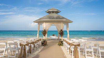 A wedding gazebo at the Bahia Principe Grand Punta Cana.