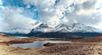 The snow-covered peaks of the Andes were ever-present within Chile's Torres del Paine National Park.